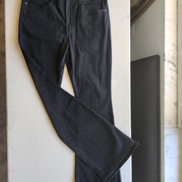Levi's Women's 726 Flare Jeans Size 30	Black Denim - Picture 3 of 4